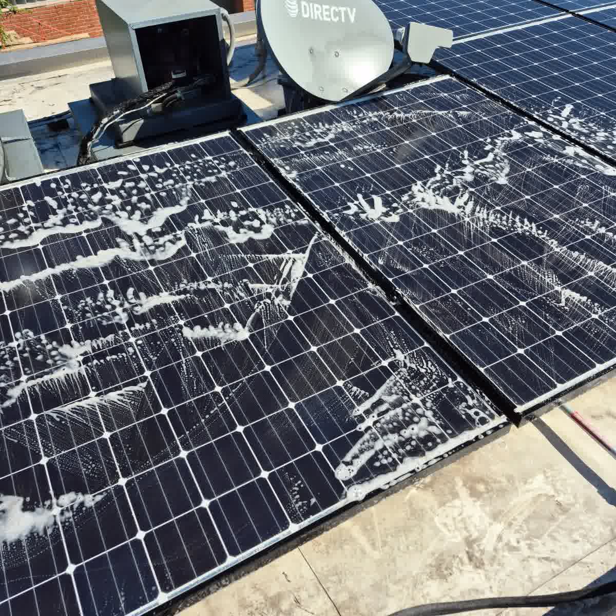 Solar panel cleaning service
